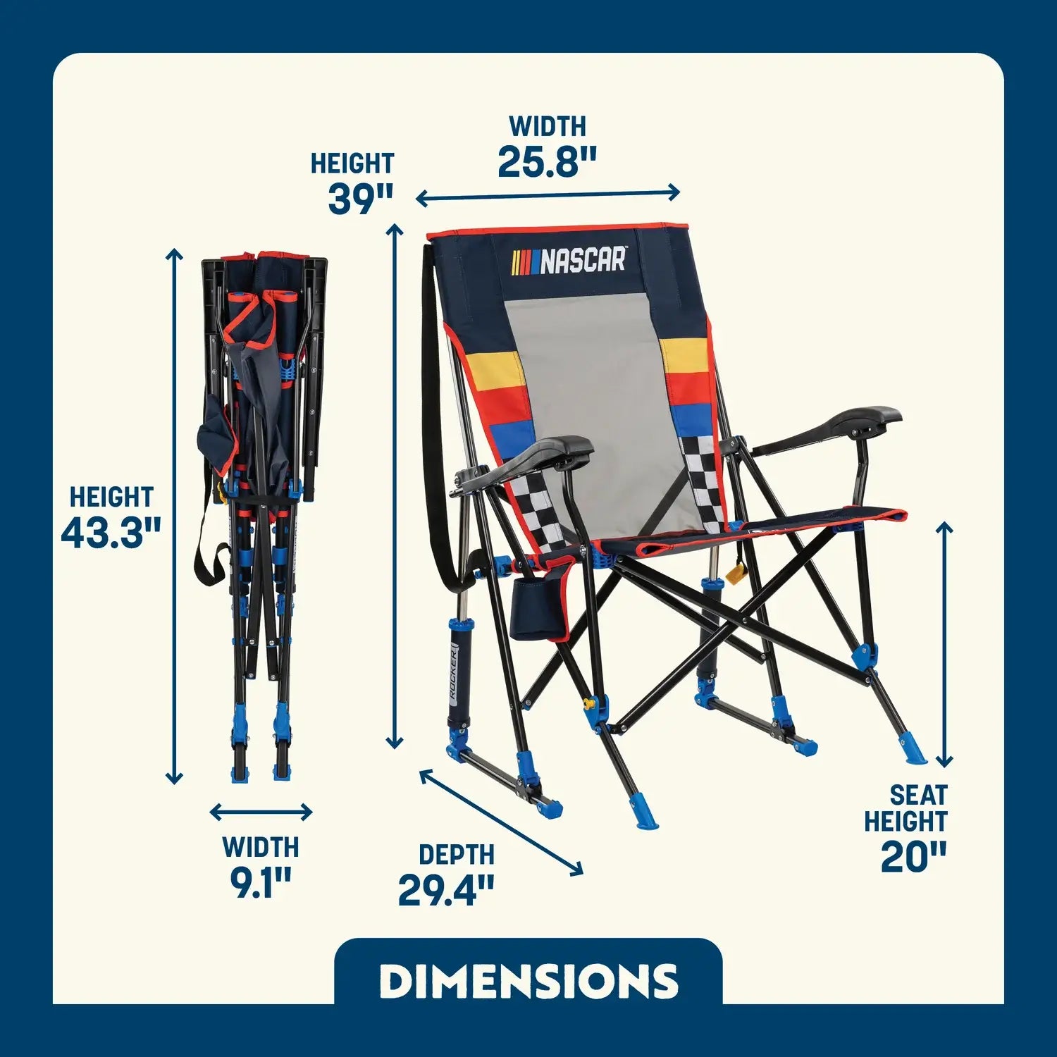 NASCAR RoadTrip Rocker™ - Blue
