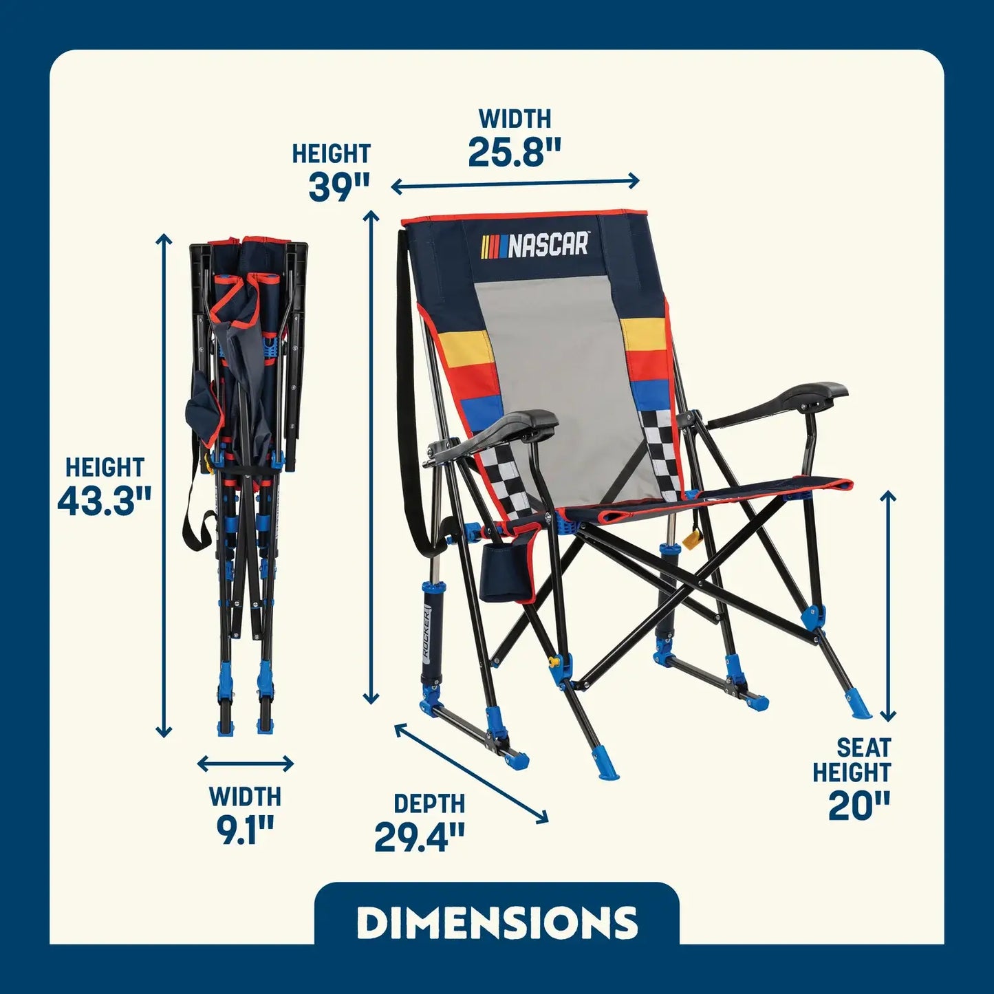 Roadtrip Rocker Bundle - NASCAR Blue